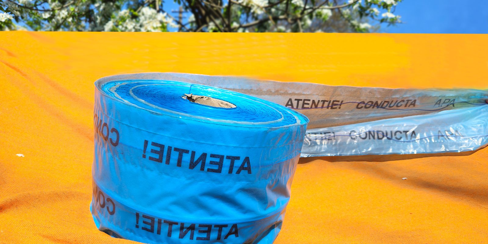 Benzi avertizoare - apa cu fire metalice 200