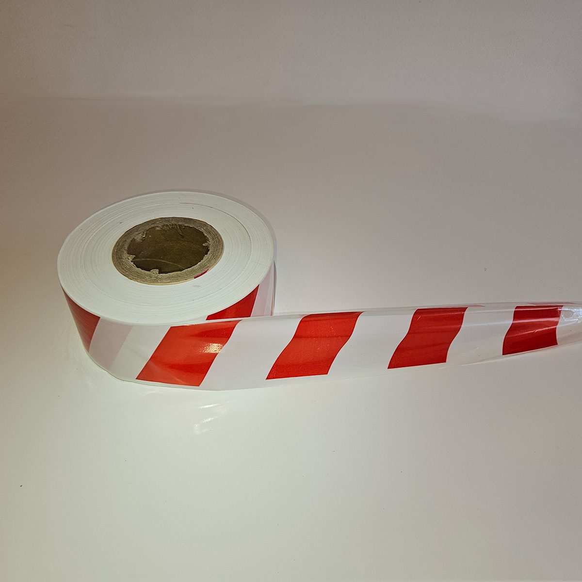 Benzi avertizoare -santier simple alb-rosu