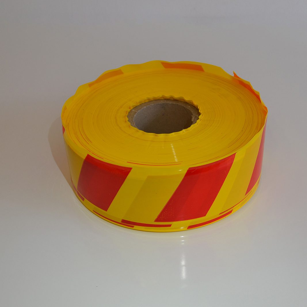 Benzi avertizoare -santier simple galben -rosu