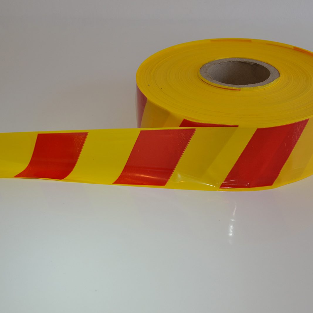 Benzi avertizoare -santier simple galben -rosu